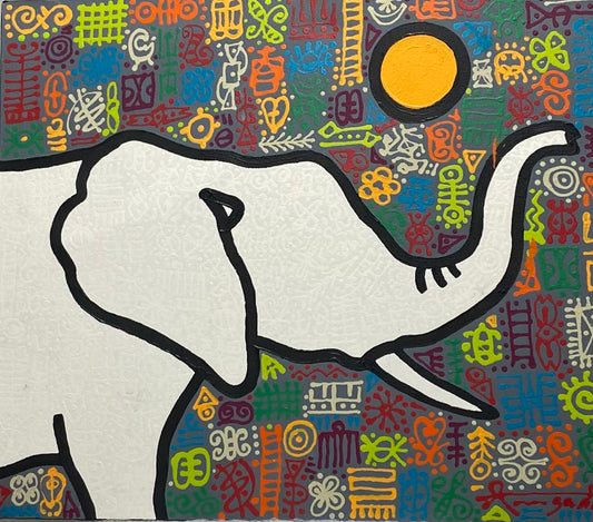 Baby Ele Plays with the Sun