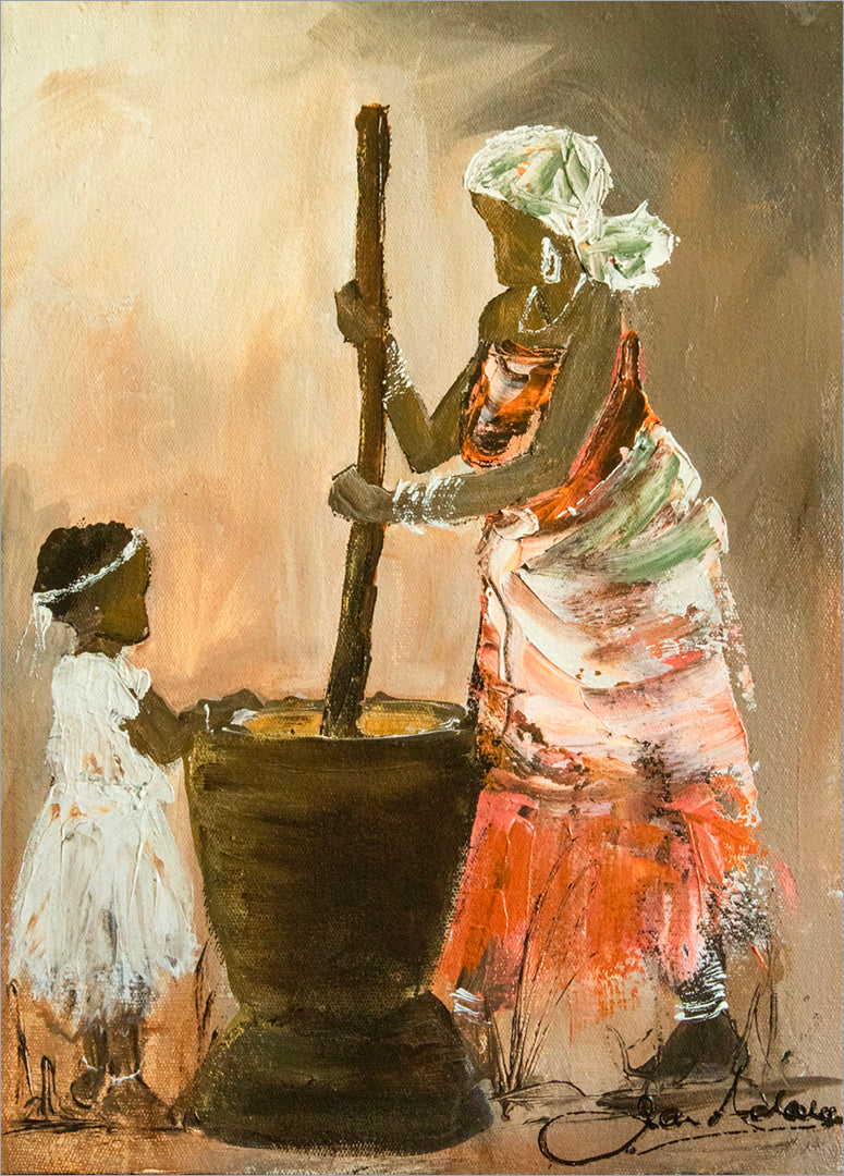 Milling The Corn before The Rain