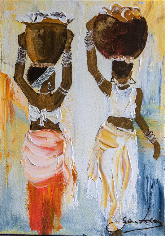 Young Maidens Heading Home