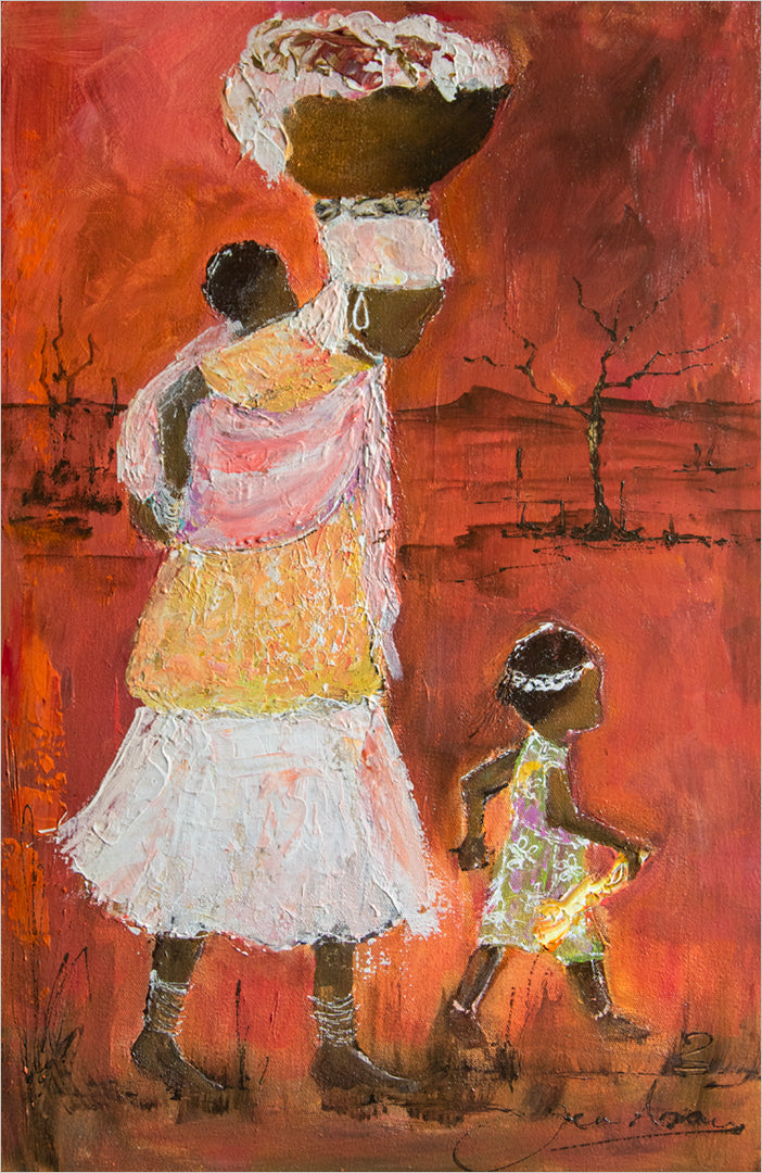 Striding Ahead of Mum