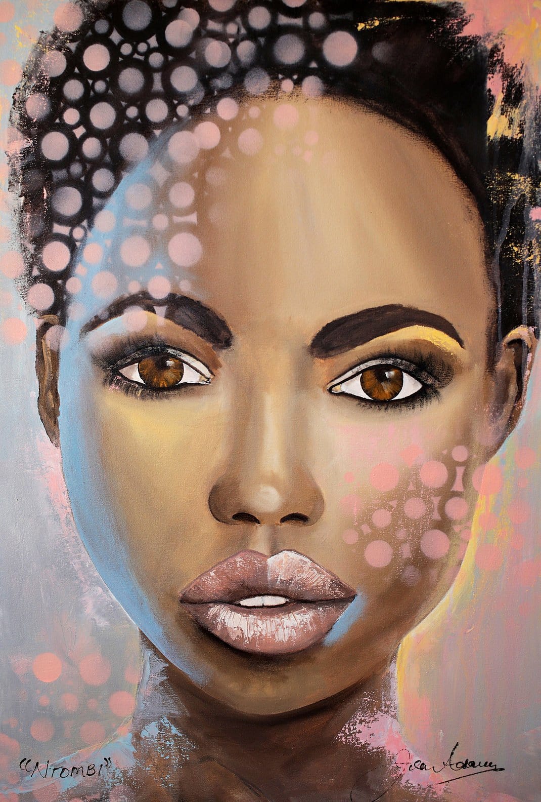South African Original Art by Jen Adam - NTOMBI meaning A Girl or Woman - Fine Art Portfolio