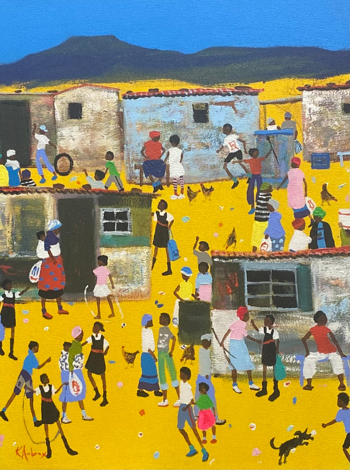 The Girl With the Neon Pink Skirt