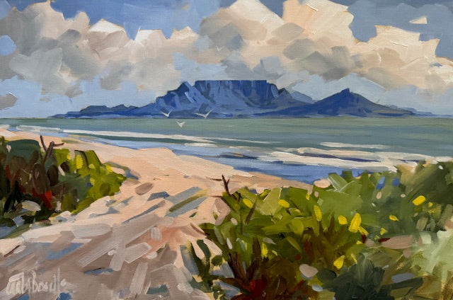 Table Mountain from Bloubergstrand